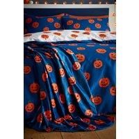 'Halloween Pumpkins' Cosy Fleece Blanket Throw