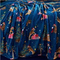 Catherine Lansfield Christmas Tiger Throw 130 X 170Cm