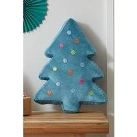 Catherine Lansfield Christmas Tree 3D Shaped Cushion Green