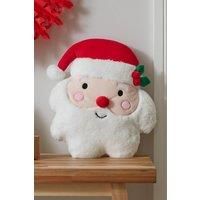 Catherine Lansfield Christmas Santa 3D Shaped Cushion White