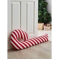Catherine Lansfield Christmas Candy Cane Draught Excluder