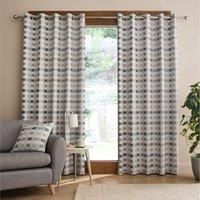 Catherine Lansfield Wilson Check Thermal Blackout Curtain 66X54Cm
