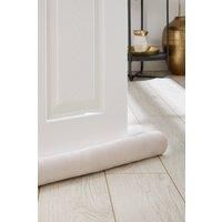 Catherine Lansfield Kingsley Matt Velvet Double Sided Under Door Draught Excluder Cream