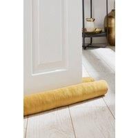 Catherine Lansfield Kingsley Matt Velvet Double Sided Under Door Draught Excluder Ochre Yellow