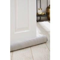 Catherine Lansfield Kingsley Matt Velvet Double Sided Under Door Draught Excluder Silver Grey