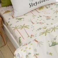 Catherine Lansfield Sleepy Dino Junior Fitted Sheet Green