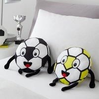 Catherine Lansfield Forever Together Football 36x29cm Magnetic Hands Cushions White/Black