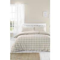 Catherine Lansfield Seersucker Gingham Check Duvet Cover Set