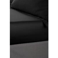 Catherine Lansfield Silky Soft Satin King Fitted Sheet Black