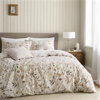 Catherine Lansfield Isadora Floral Reversible Duvet Cover Bedding Set Natural