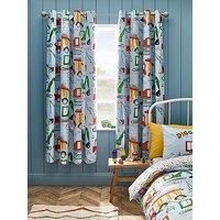 Digger Dreams Children's Bedding Blue Duvet Cover Set Or Curtains Or Throw