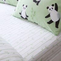 Panda Paws Children's Bedding Range In Green By Catherine Lansfield