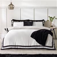 Catherine Lansfield So Soft Mono Panel Duvet Cover Set