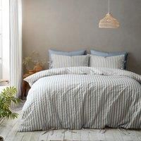 Pineapple Elephant Zanzibar Yarn Dyed Stripe Duvet Cover Bedding Set Blue