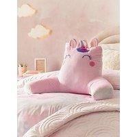 Catherine Lansfield Kids Sparkle Unicorn Cuddle Cushion Back Rest Pink