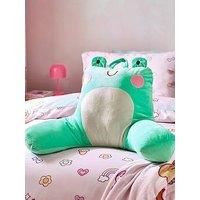 turner bianca plc Catherine Lansfield Kids Fran the Frog Cuddle Cushion Back Rest Green