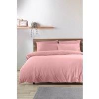 Catherine Lansfield So Soft Non-Iron Double Duvet Cover Set with Pillowcases Coral
