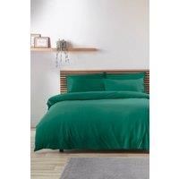 Catherine Lansfield So Soft Non-Iron Double Duvet Cover Set with Pillowcases Teal Green