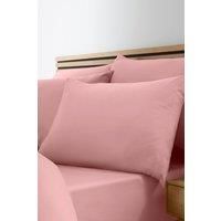 Catherine Lansfield So Soft Non-Iron King Fitted Sheet Coral