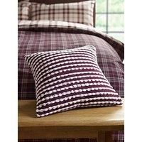 Catherine Lansfield Stab Stitch 43x43cm Cushion Plum