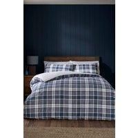 Catherine Lansfield Cosy Sherpa Check Polycotton Duvet Cover & Pillowcase Set
