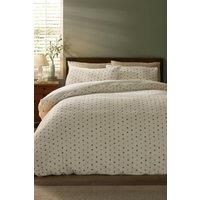 Catherine Lansfield Cosy Spot Fleece Duvet Cover & Pillowcase Set