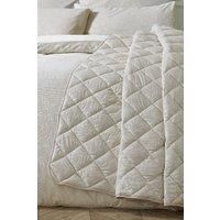 Catherine Lansfield Corded Leaves Bedspread- 240X260Cm