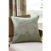 Catherine Lansfield Woodland Trees Embroidered 45x45cm Cushion Green