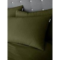 Green Catherine Lansfield Brushed Cotton Soft Cosy Warm Matching Range