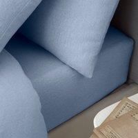Catherine Lansfield Brushed Cotton Super King Fitted Sheet Blue