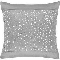 Catherine Lansfield Glitzy Sequin 43x43cm Cushion Silver Grey