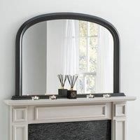 Yearn Contemporary Overmantle Mirror 112x77cm Black Black
