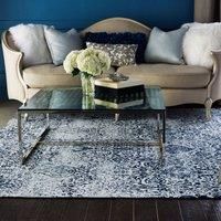 Damask 6 Rug Blue