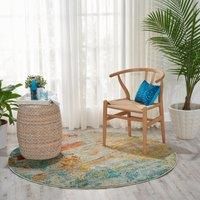 Celestial Sealife Round Rug MultiColoured