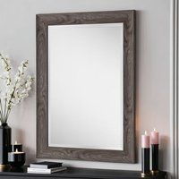 Yearn Framed Mirror Light Grey Grey