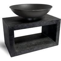 Ivyline Granite Firebowl and Rectanglular Base
