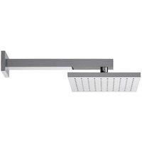Bathstore Fresh Square Fixed Shower Head (with angled wall arm)