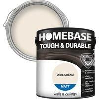 Homebase Tough & Durable Matt Paint - Opal Cream 2.5L
