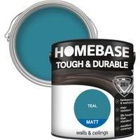 Homebase Tough & Durable Matt Paint - Teal 2.5L