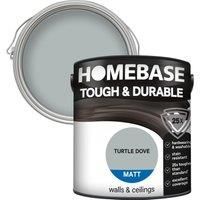 Homebase Tough & Durable Matt Paint - Turtle Dove 2.5L