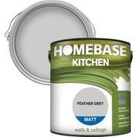 Homebase Kitchen Matt Paint - Feather Grey 2.5L