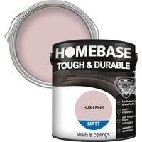Homebase Tough & Durable Matt Paint - Hush Pink 2.5L