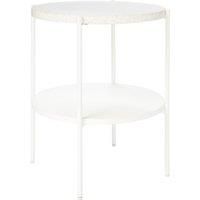 Solna Terrazo Side Table - White