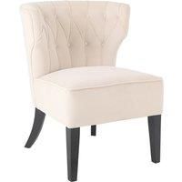 Sadie Velvet Occasional Chair - Ivory