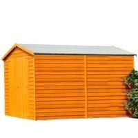 Shire 10x6ft Overlap Garden Shed No Windows -Including Installation