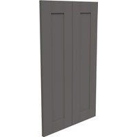 Classic Shaker Kitchen Cabinet Door (Pair) (W)275mm - Dark Grey