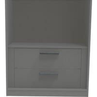 House Beautiful Internal Built-In Two Drawer Unit for Double Wardrobe - Grey