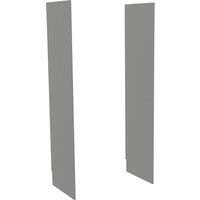 House Beautiful End Panel (Pair) Modern - Gloss Grey
