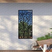 Amarelle Large Metal Tree Design Decorative Garden Mirror - 120x60cm