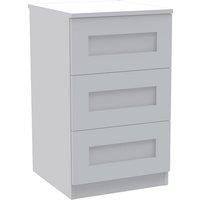 House Beautiful Realm Narrow Chest of Drawers - White Shaker (W) 450mm x (H) 756mm